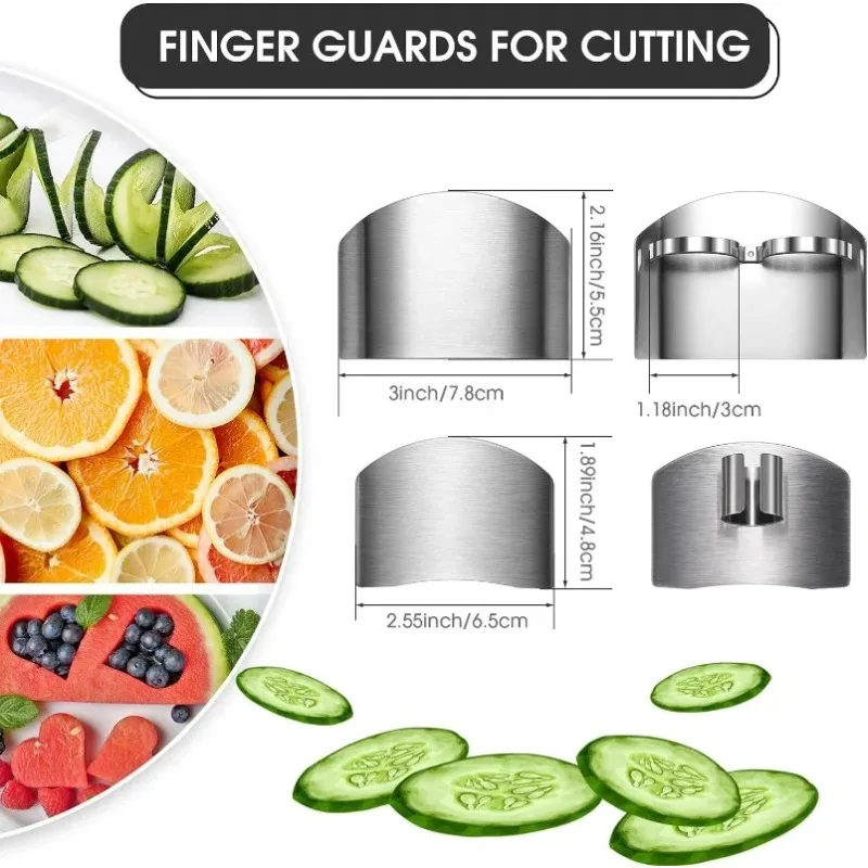 Kitchen Gadgets You Must Have - Protège-doigts en acier inoxydable, protection de