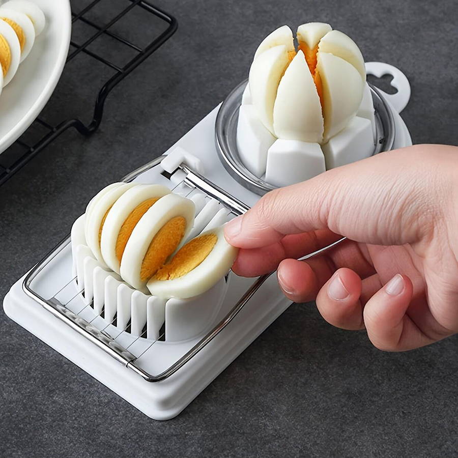 Kitchen Gadgets Wirecutter - Coupe-œufs 2 en 1, trancheur de