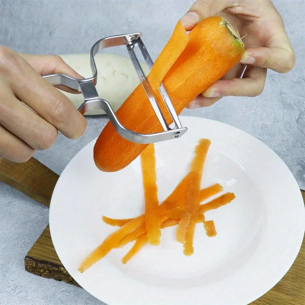 Kitchen Gadgets Peeler - 1 éplucheur en acier inoxydable pour