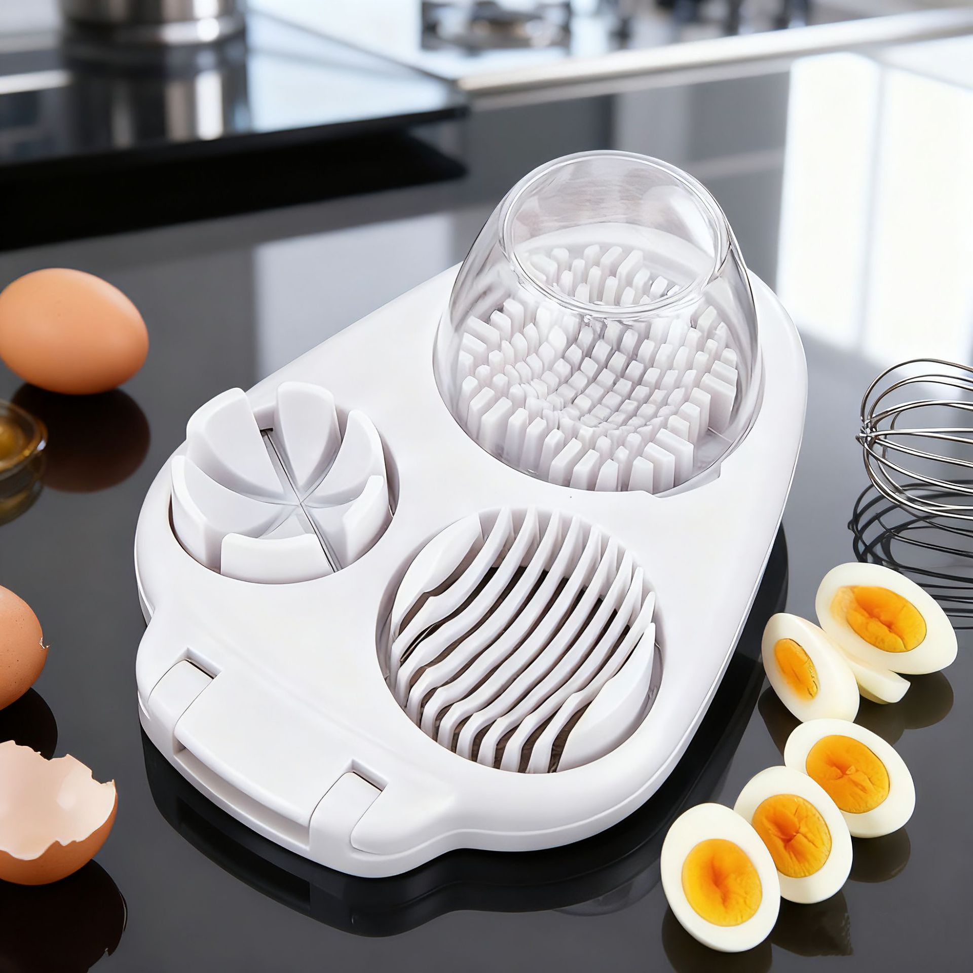 Kitchen Gadgets Wirecutter - Coupe-œufs 3 en 1, hachoir à