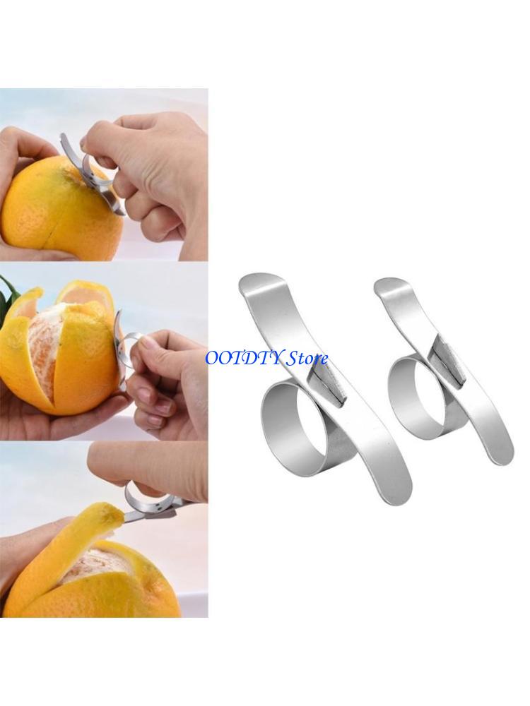 Kitchen Gadgets Peeler - Éplucheur d'oranges créatif en acier inoxydable